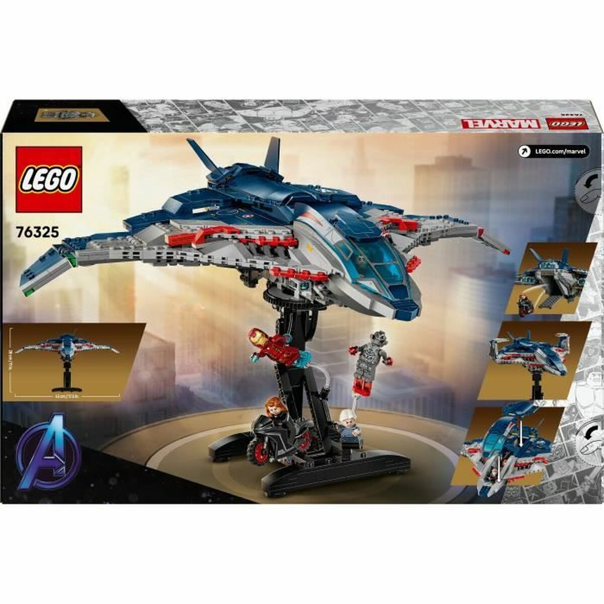 Set de Construcție Lego 76325 Age of Ultron Quinjet 1131 Piese - Jucarii si jocuri