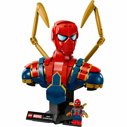 Set de Construcție Lego 76326 Iron Spider-Man Bust 379 Piese - Jucarii si jocuri