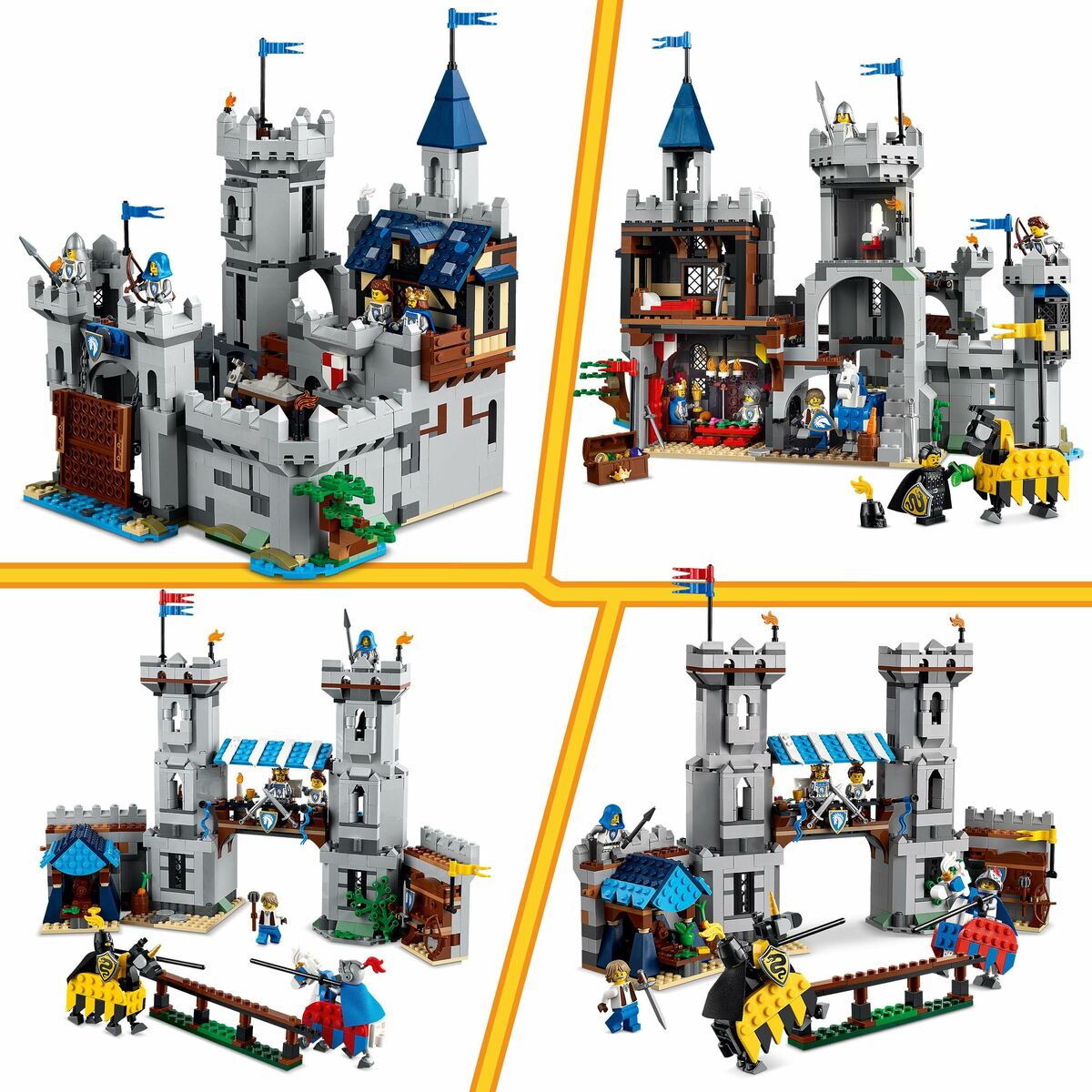 Set de Construcție Lego CREATOR 31168 Medieval Horse Knight Castle 1371 Piese - Jucarii si jocuri