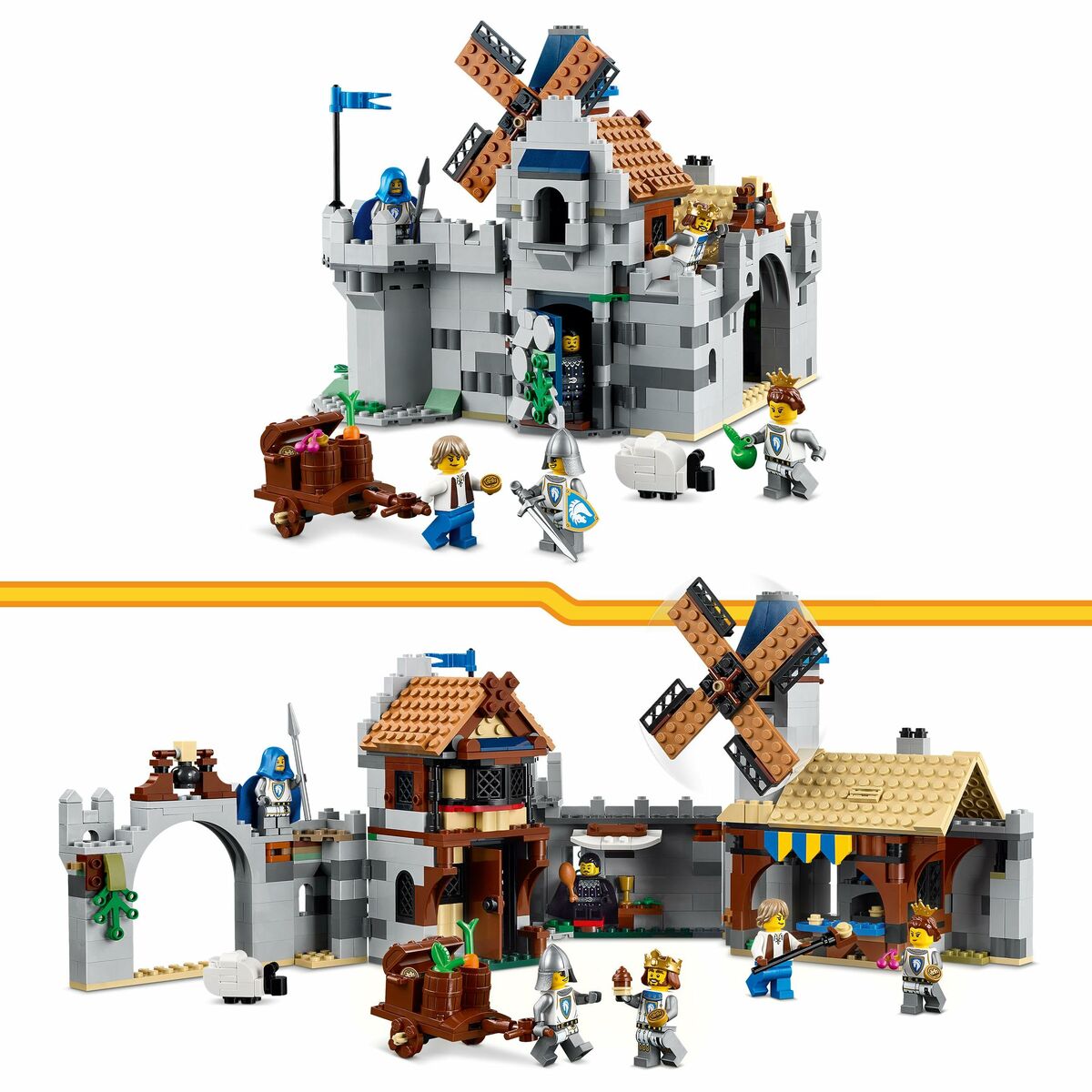 Set de Construcție Lego CREATOR 31168 Medieval Horse Knight Castle 1371 Piese - Jucarii si jocuri