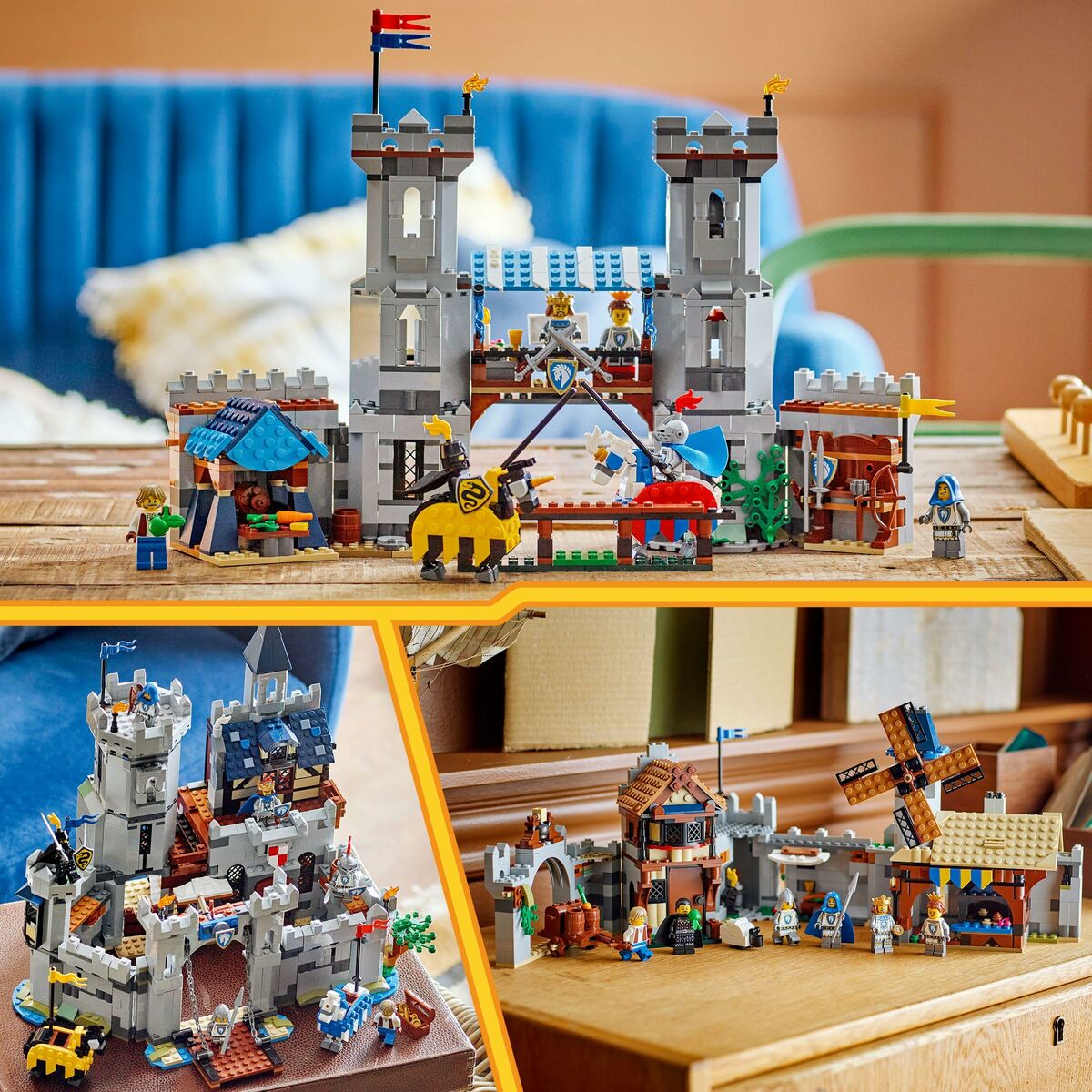 Set de Construcție Lego CREATOR 31168 Medieval Horse Knight Castle 1371 Piese - Jucarii si jocuri
