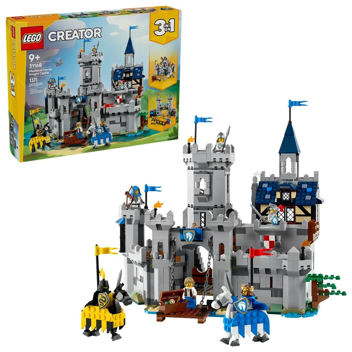 Set de Construcție Lego CREATOR 31168 Medieval Horse Knight Castle 1371 Piese - Jucarii si jocuri