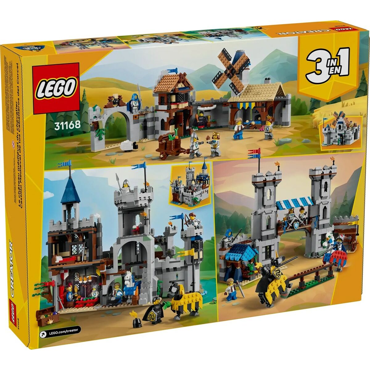 Set de Construcție Lego CREATOR 31168 Medieval Horse Knight Castle 1371 Piese - Jucarii si jocuri