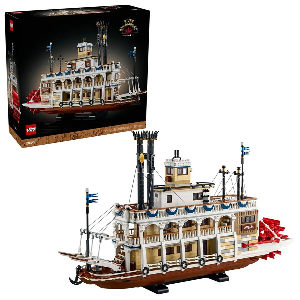 Set de Construcție Lego IDEAS 21356 River Steamboat 4900 Piese - Jucarii si jocuri