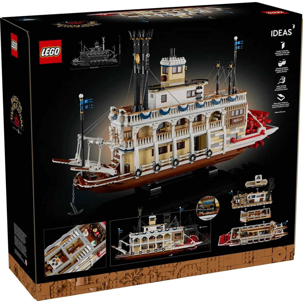 Set de Construcție Lego IDEAS 21356 River Steamboat 4900 Piese - Jucarii si jocuri