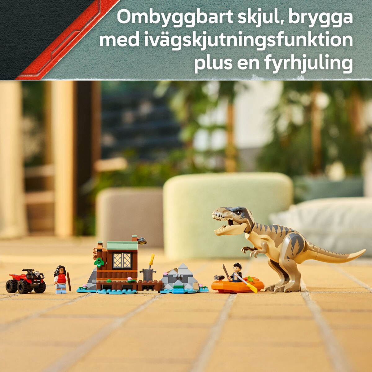Set de Construcție Lego JURASSIC WORLD 76975 T.Rex River Escape 199 Piese - Jucarii si jocuri
