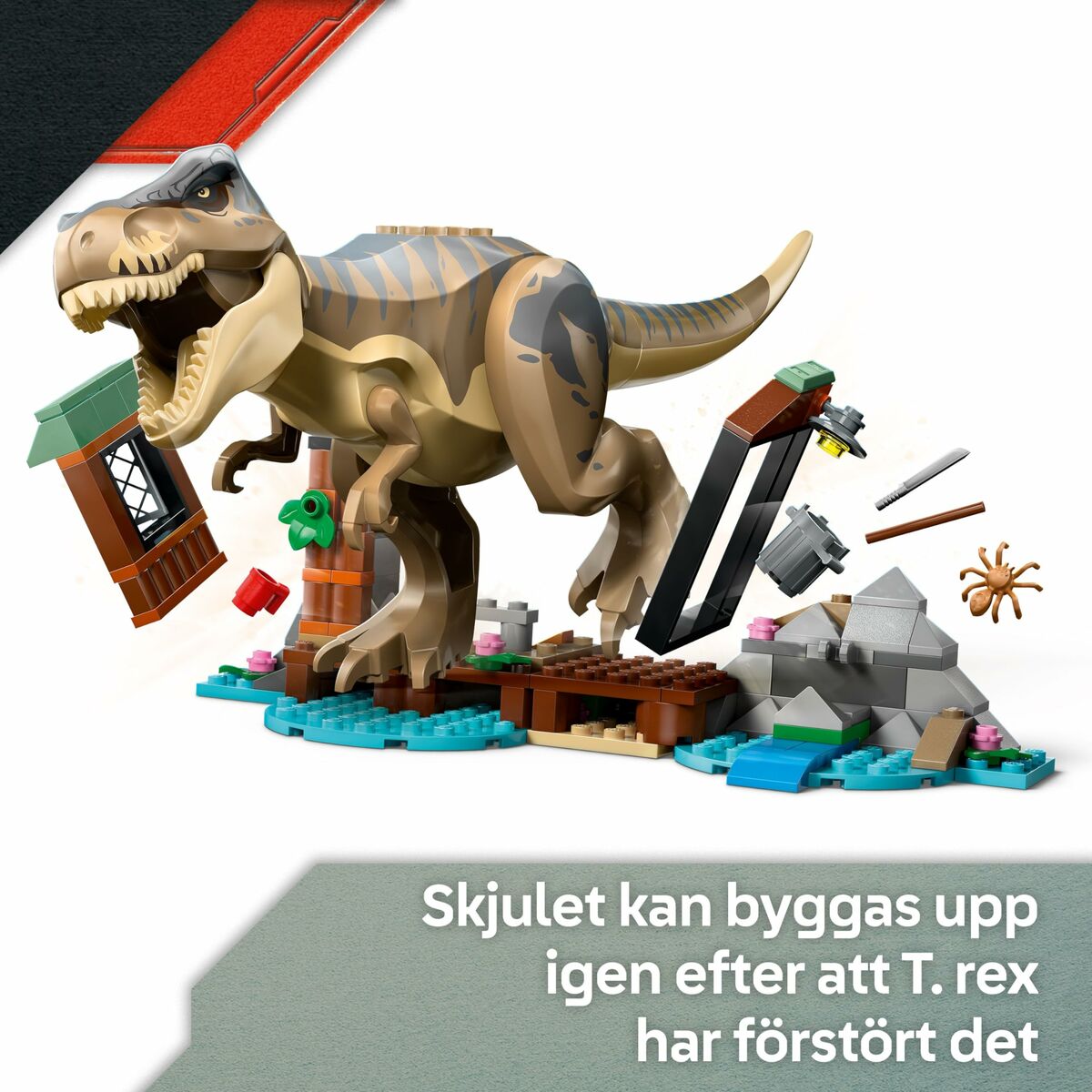 Set de Construcție Lego JURASSIC WORLD 76975 T.Rex River Escape 199 Piese - Jucarii si jocuri