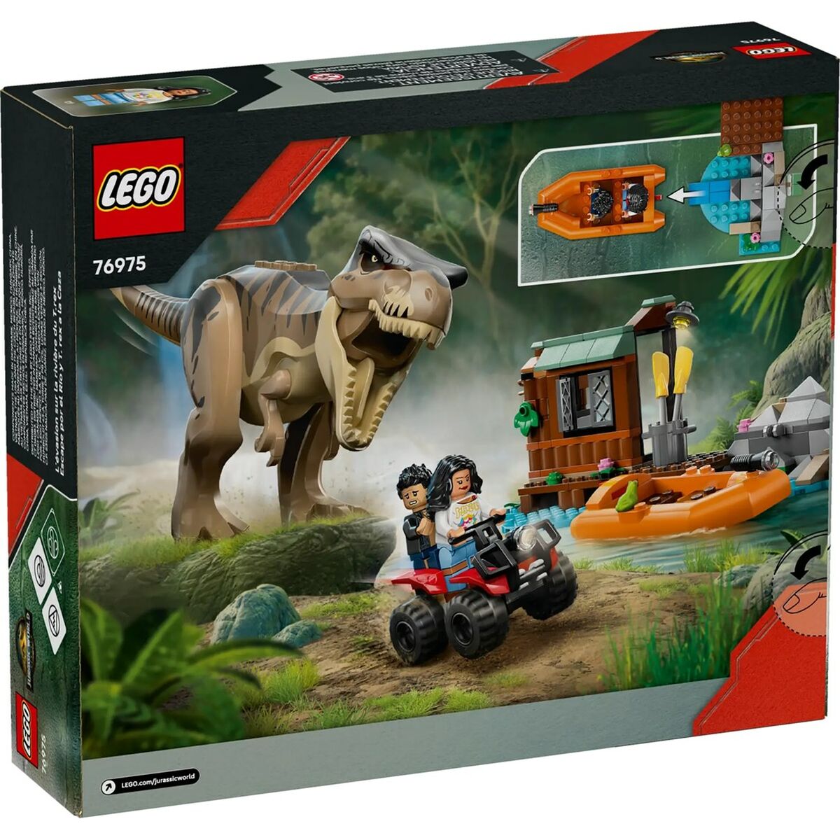 Set de Construcție Lego JURASSIC WORLD 76975 T.Rex River Escape 199 Piese - Jucarii si jocuri