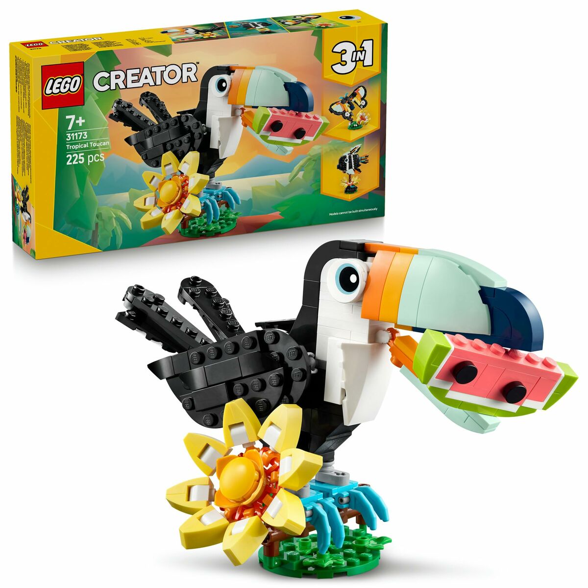 Set de Construcție Lego 31173 Wild Animals : Tropical Toucan 225 Piese - Jucarii si jocuri