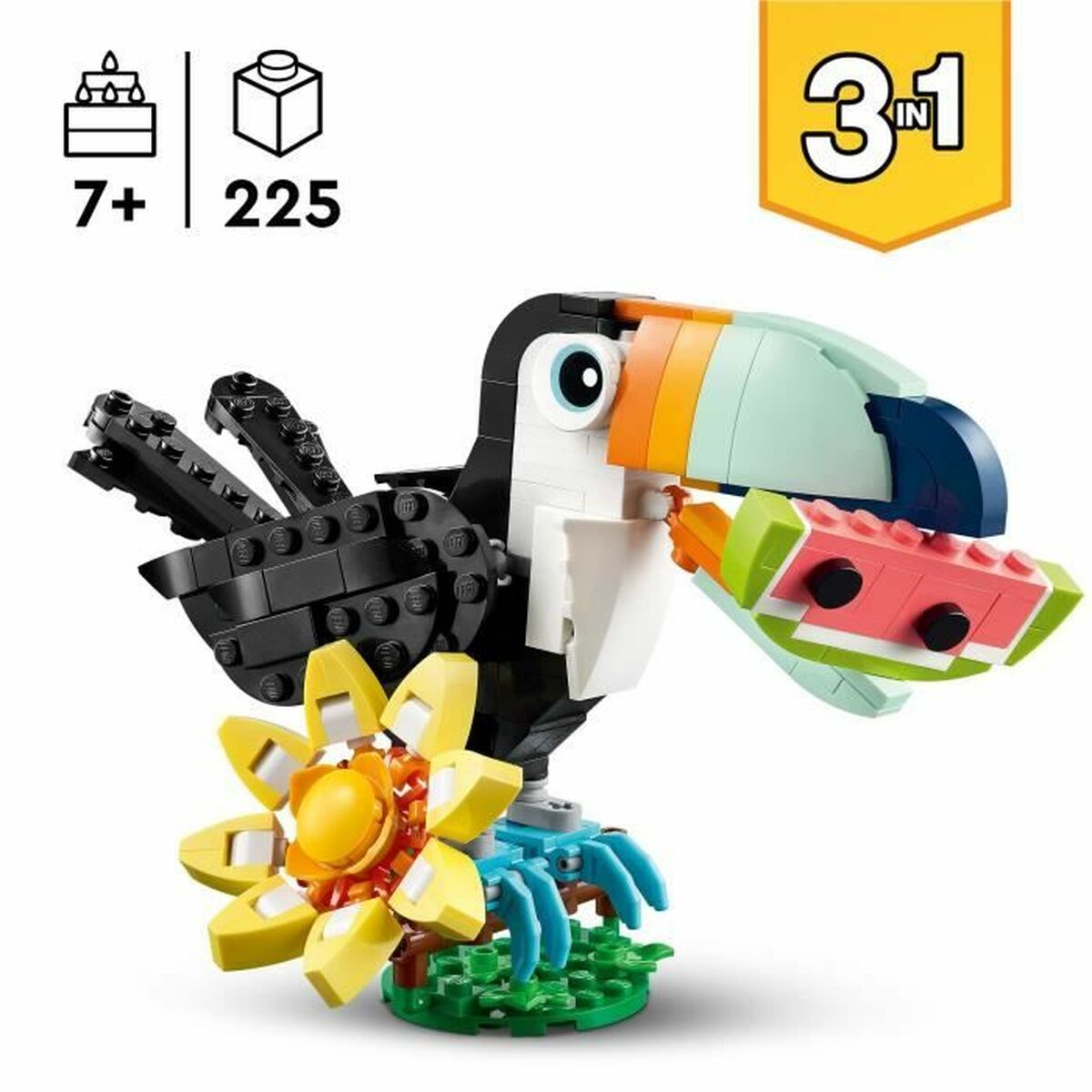 Set de Construcție Lego 31173 Wild Animals : Tropical Toucan 225 Piese - Jucarii si jocuri