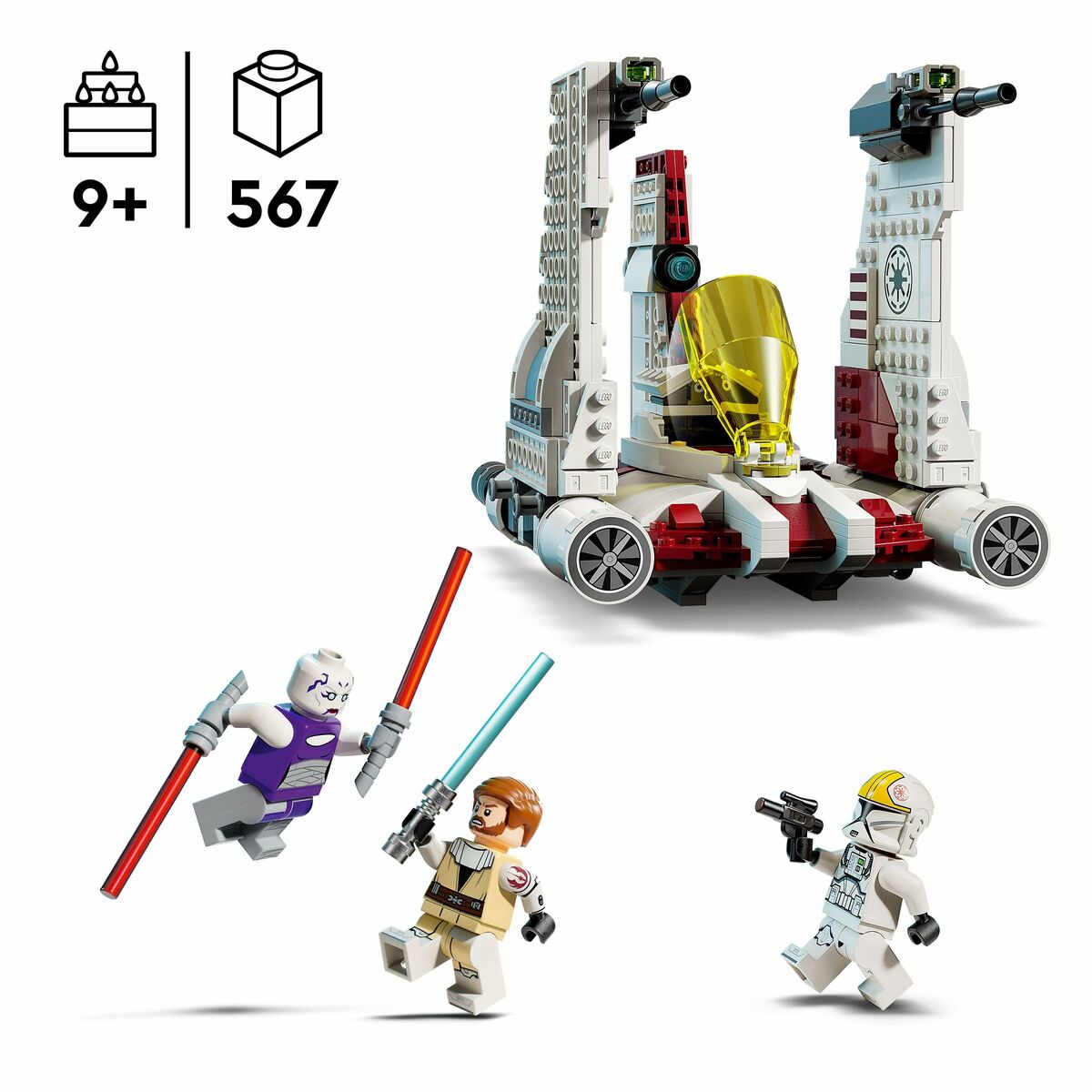 Set de Construcție Lego STAR WARS 75432 V-19 Torrent Starfighter 567 Piese - Jucarii si jocuri