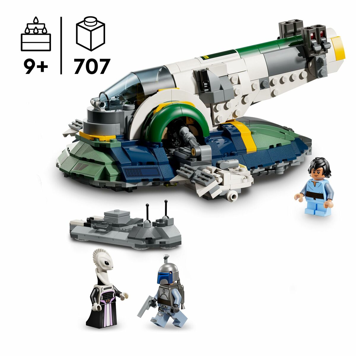 Set de Construcție Lego 75433 Jango Fett's Starship 707 Piese - Jucarii si jocuri