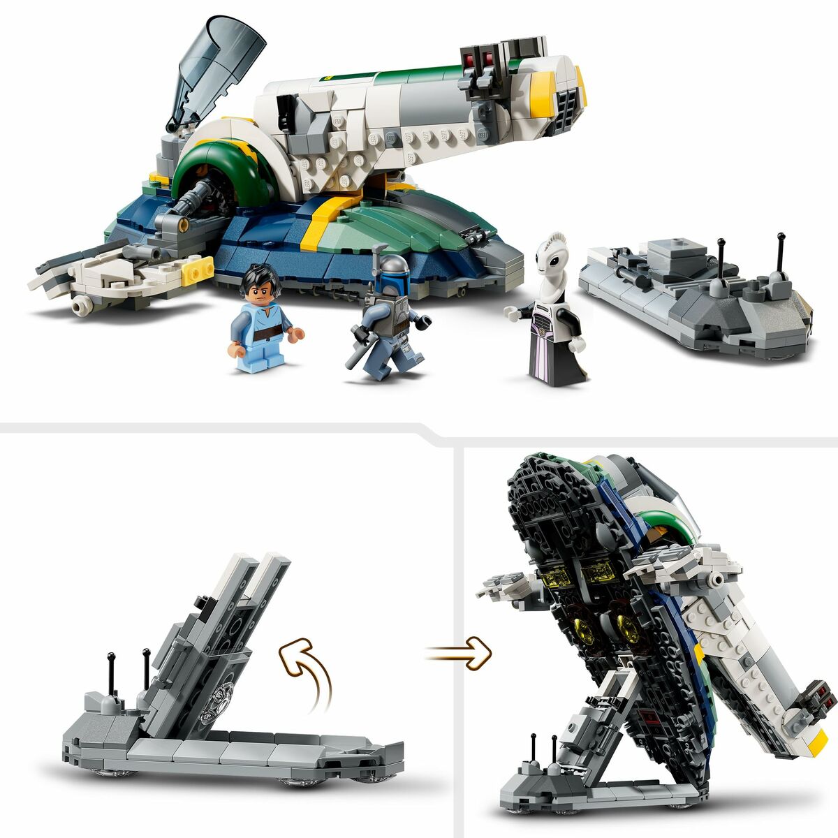 Set de Construcție Lego 75433 Jango Fett's Starship 707 Piese - Jucarii si jocuri