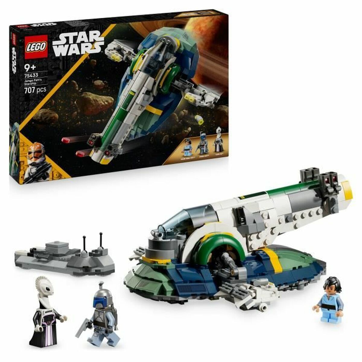 Set de Construcție Lego 75433 Jango Fett's Starship 707 Piese - Jucarii si jocuri