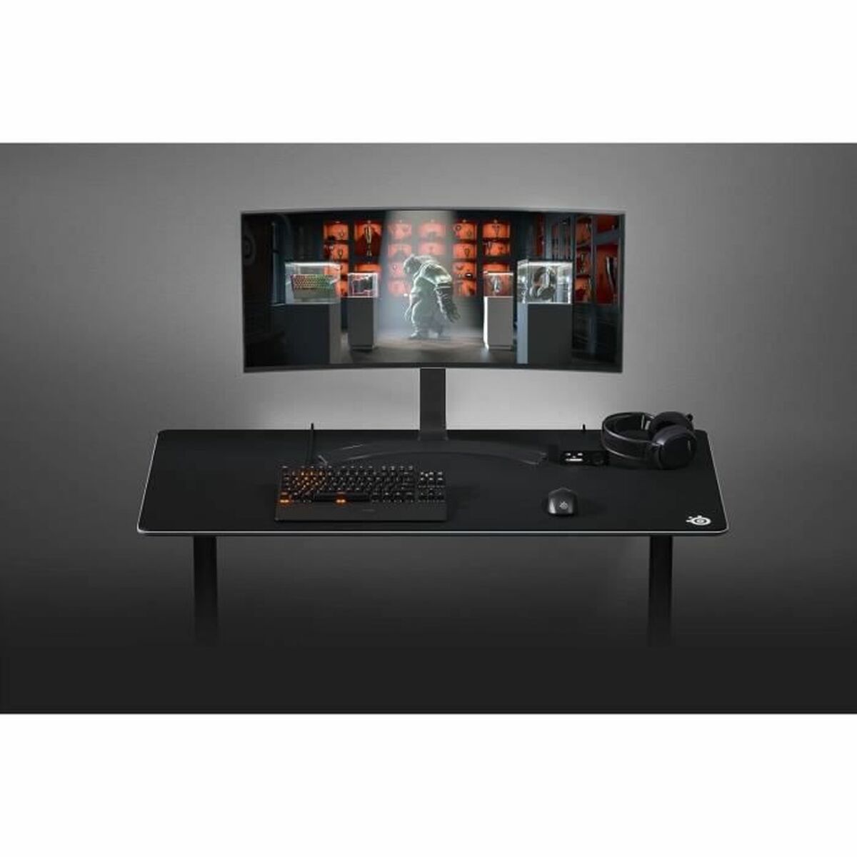 Covoraș Gaming SteelSeries Steelseries QcK 3XL Negru 122 x 59 cm - Tehnică de calcul, Accesorii