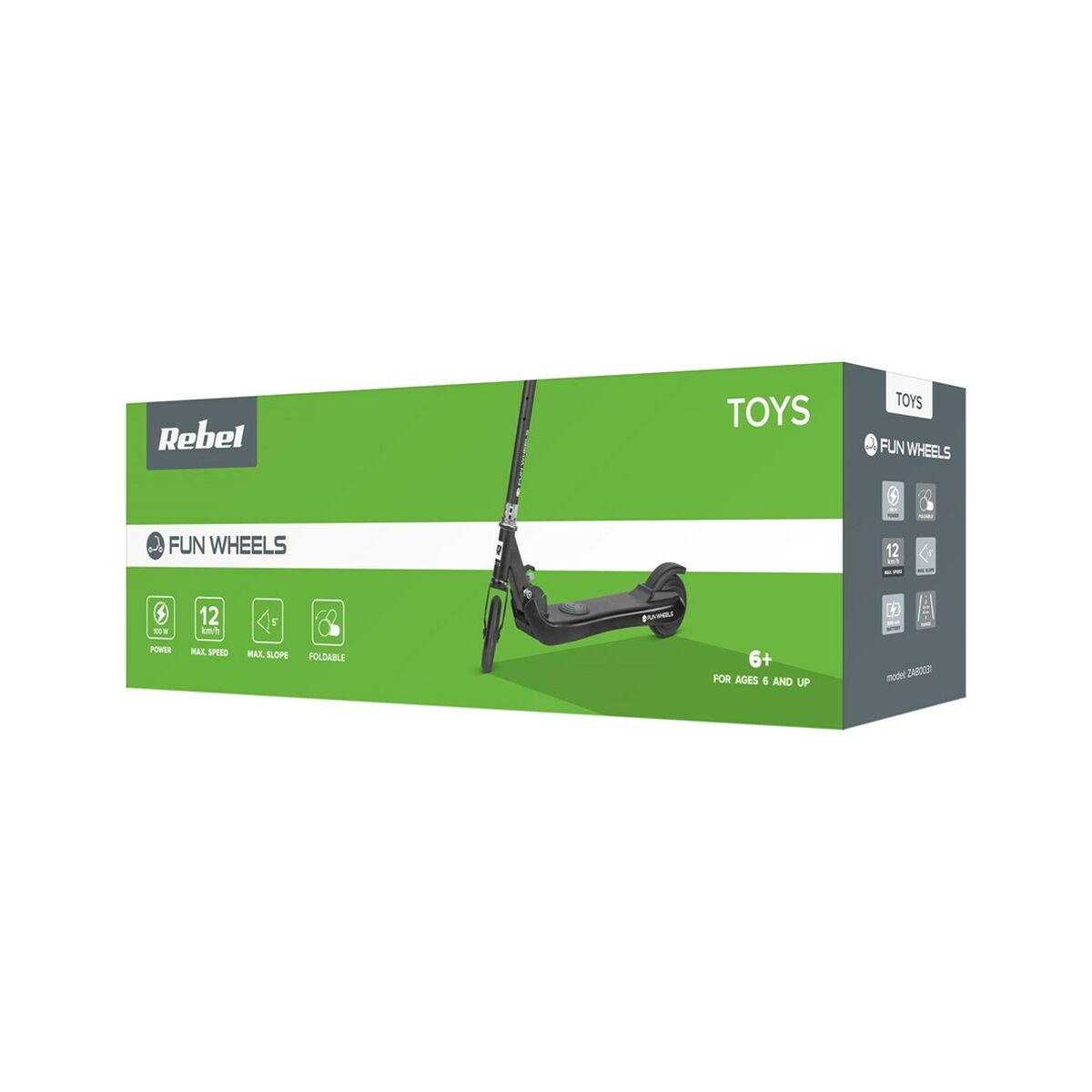 Trotinetă Electrică Rebel ZAB0031B Albastru 100 W - Sport și în aer liber, Mobilitate urbană