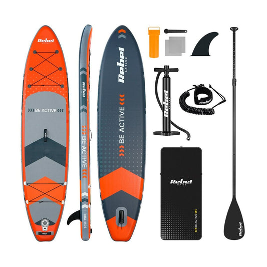Placă gonflabilă de paddle surf cu accesorii Rebel RBA-4500-OR - Sport și în aer liber, Sporturi acvatice
