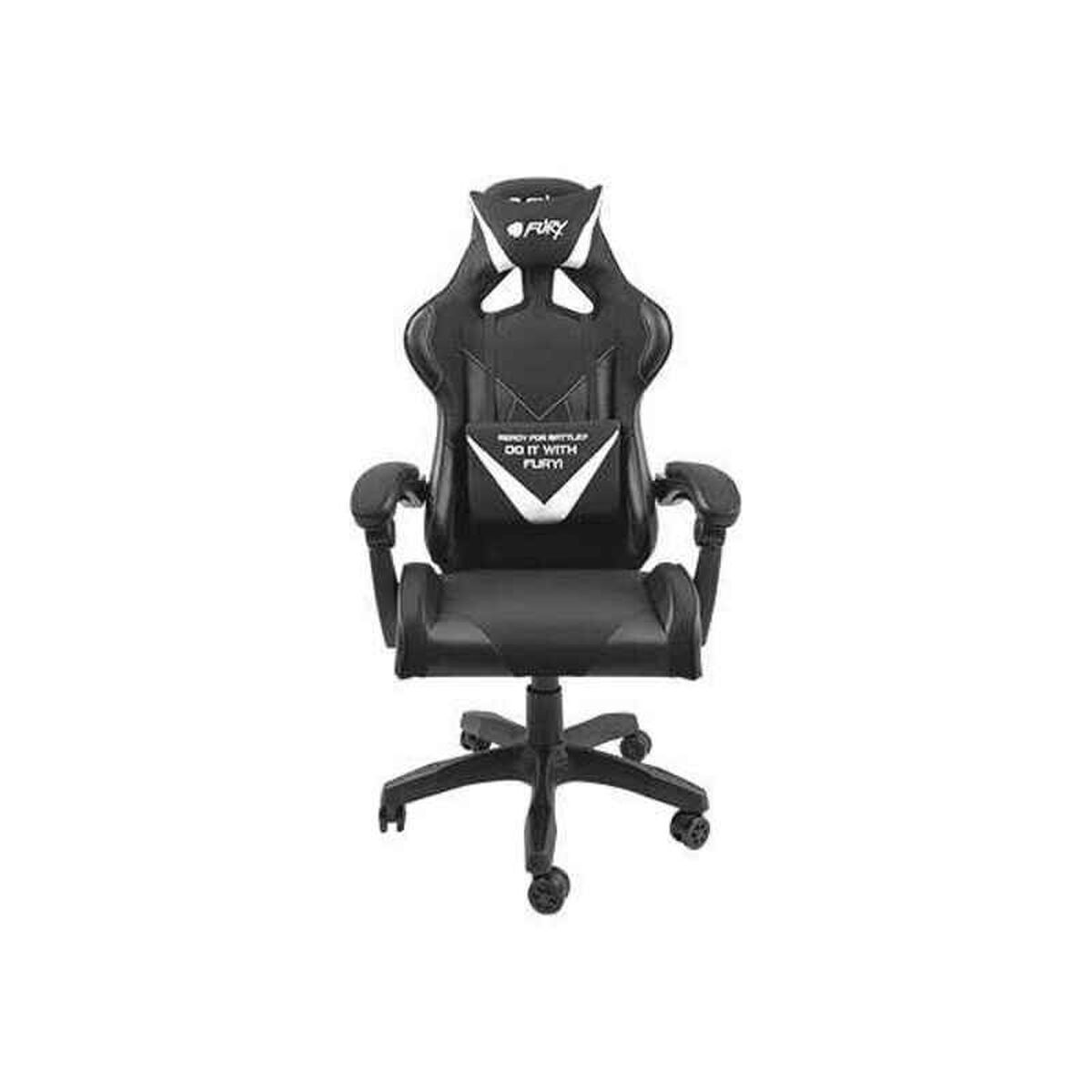 Scaun Gaming Fury Avenger L Negru Alb - Acasă și bucătărie, Mobilă