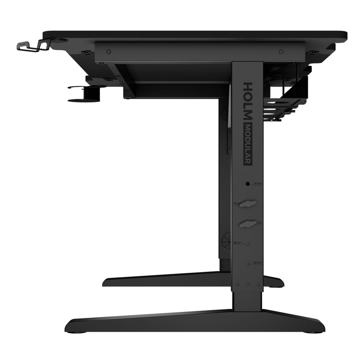 Birou Genesis HOLM MODULAR 120 RGB 120 x 75 cm Negru - Acasă și bucătărie, Mobilă