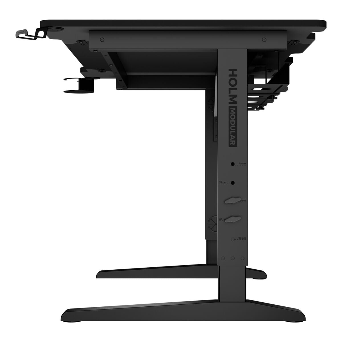 Birou Genesis HOLM MODULAR 120 RGB 120 x 75 cm Negru - Acasă și bucătărie, Mobilă