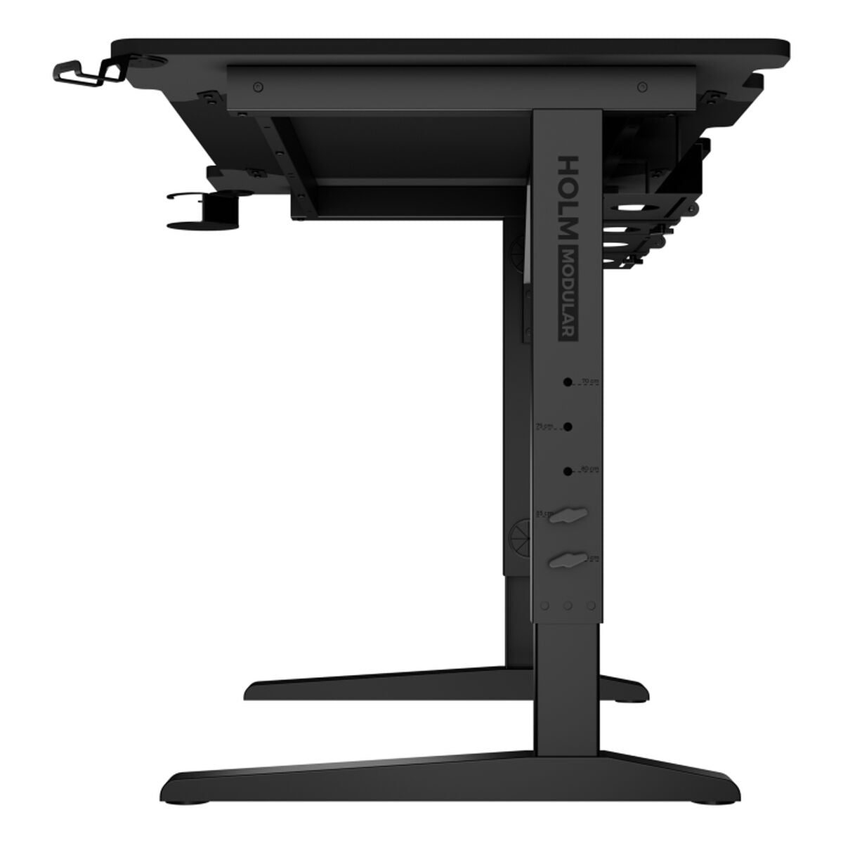 Birou Genesis HOLM MODULAR 120 RGB 120 x 75 cm Negru - Acasă și bucătărie, Mobilă