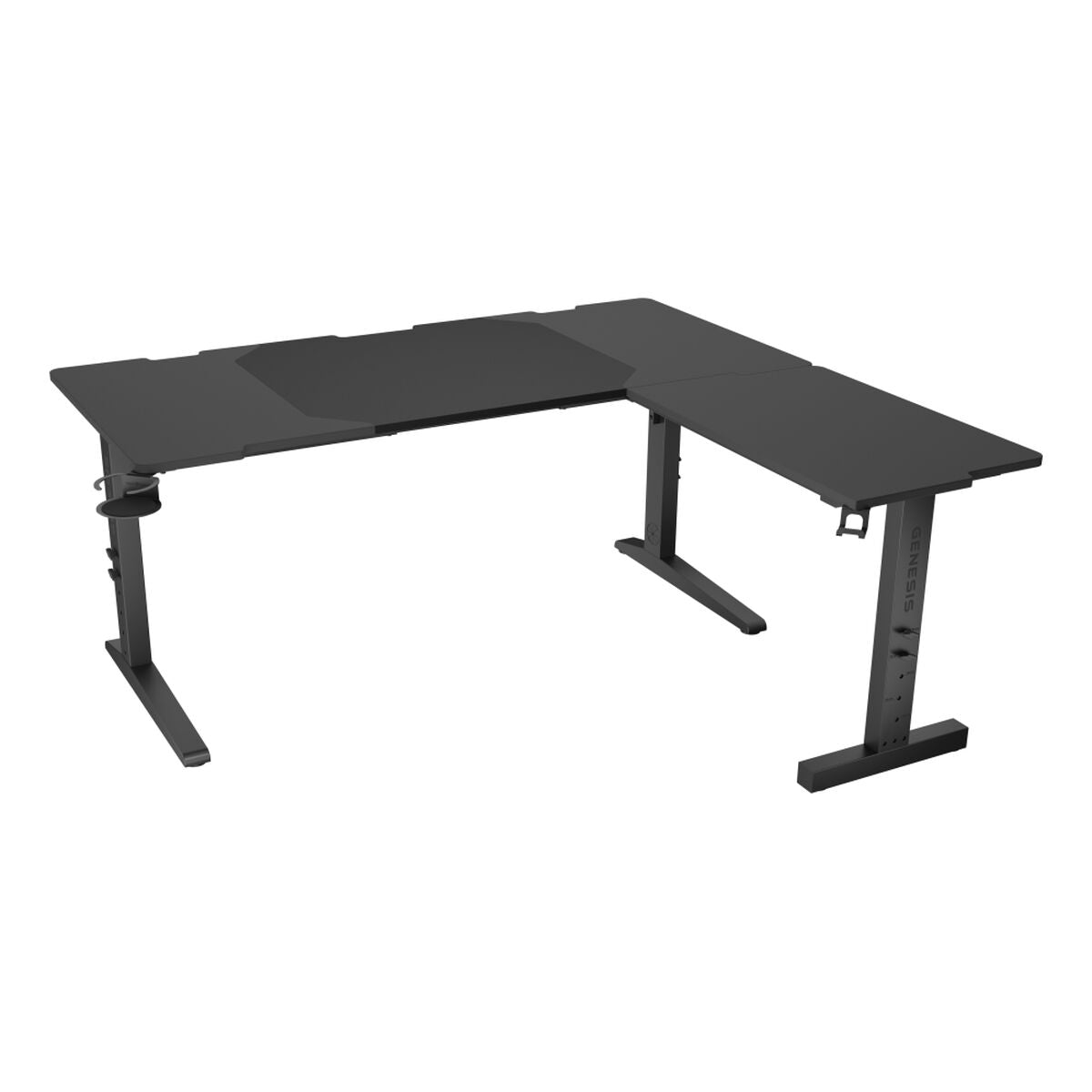 Birou Genesis NDS-2295 Negru 160 x 155 cm - Acasă și bucătărie, Mobilă