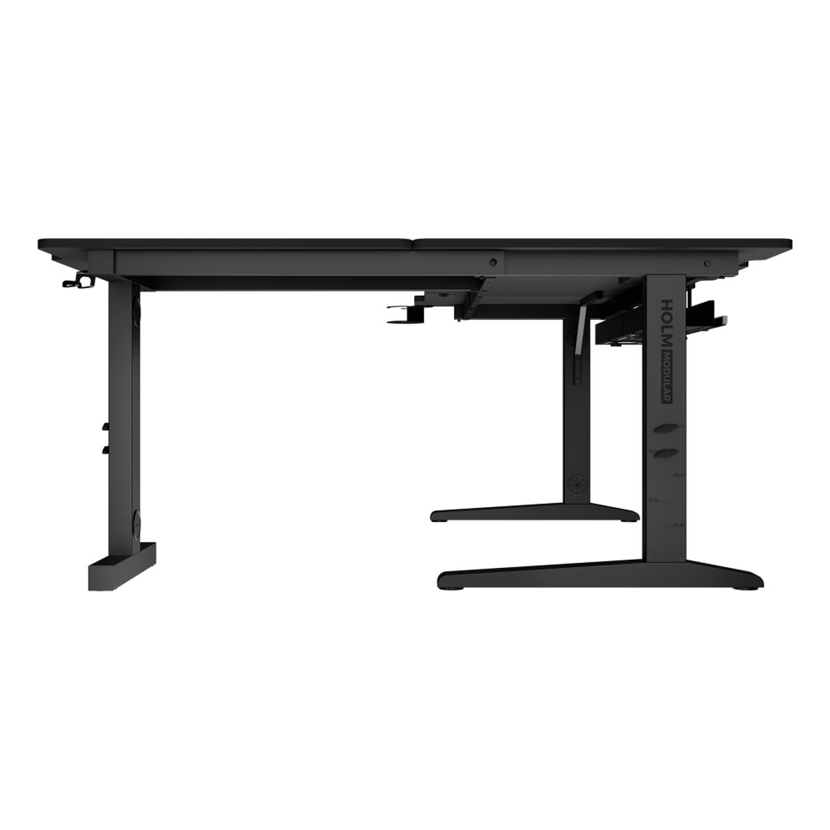 Birou Genesis NDS-2295 Negru 160 x 155 cm - Acasă și bucătărie, Mobilă