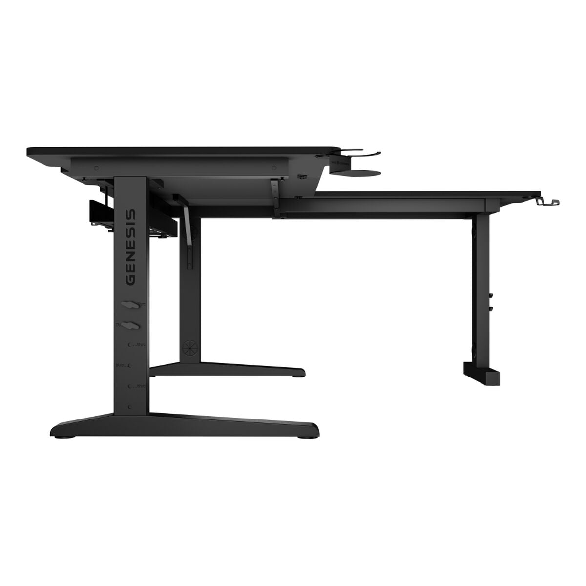 Birou Genesis NDS-2295 Negru 160 x 155 cm - Acasă și bucătărie, Mobilă