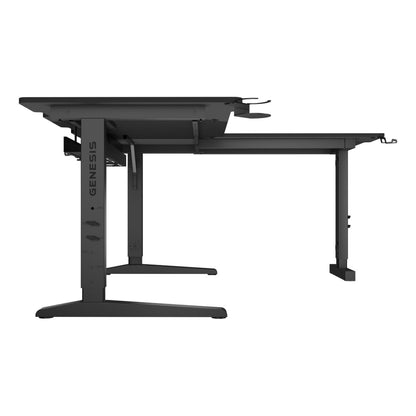 Birou Genesis NDS-2295 Negru 160 x 155 cm - Acasă și bucătărie, Mobilă