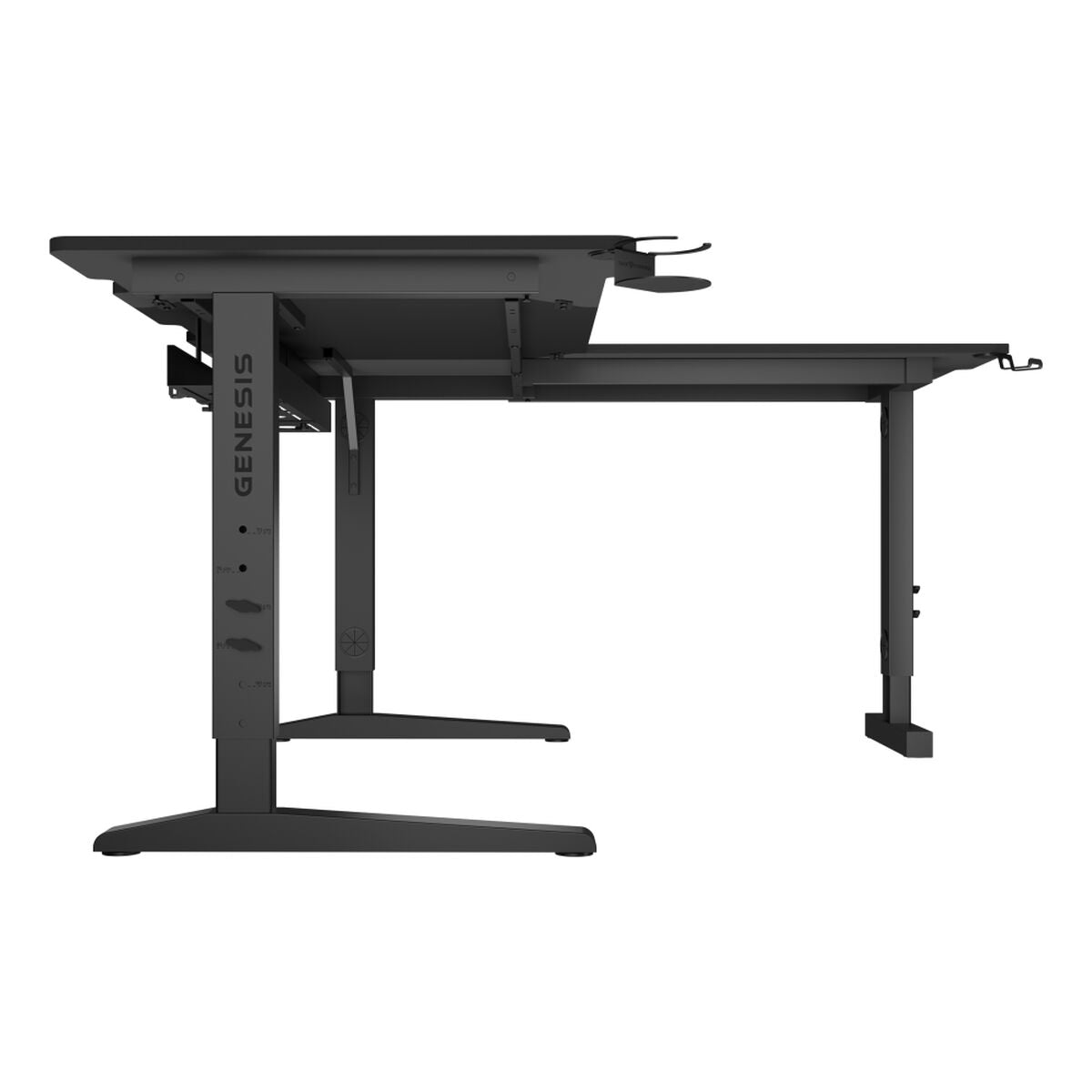 Birou Genesis NDS-2295 Negru 160 x 155 cm - Acasă și bucătărie, Mobilă
