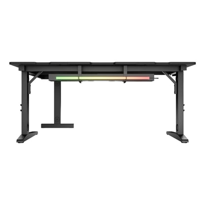 Birou Genesis NDS-2295 Negru 160 x 155 cm - Acasă și bucătărie, Mobilă