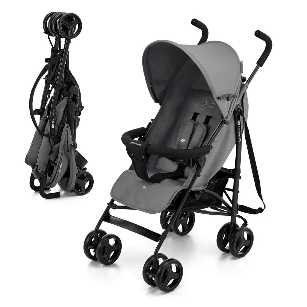 Cărucior de plimbat bebe Kinderkraft KSTIK000GRY0000 Gri 1 Piese - Bebelus, Cărucioare, scaune și accesorii