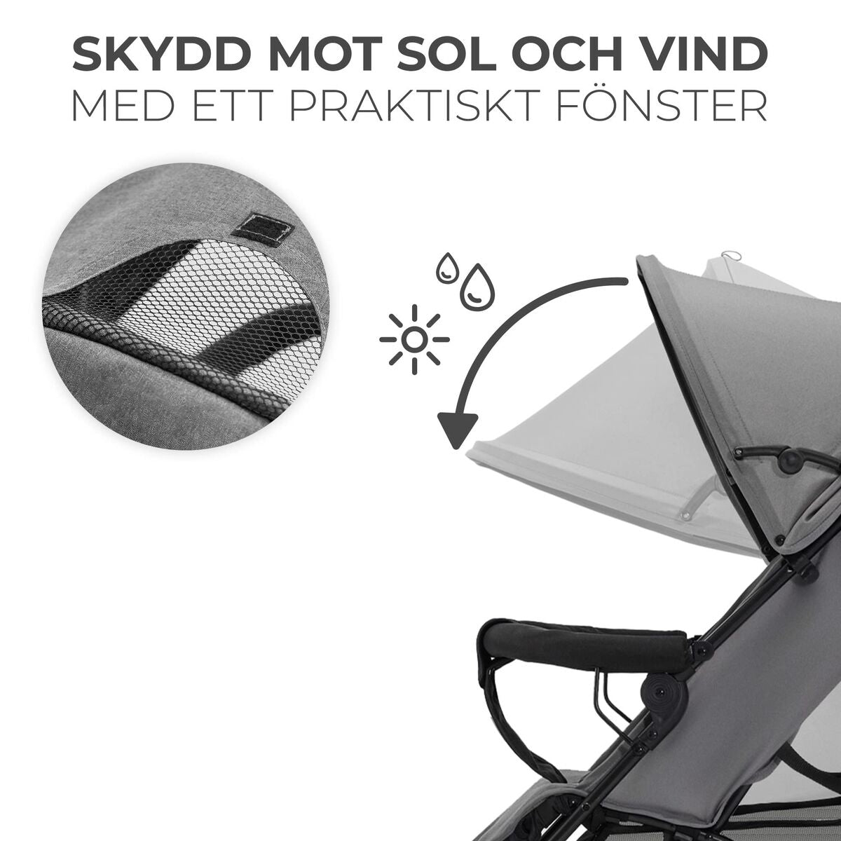 Cărucior de plimbat bebe Kinderkraft KSTIK000GRY0000 Gri 1 Piese - Bebelus, Cărucioare, scaune și accesorii