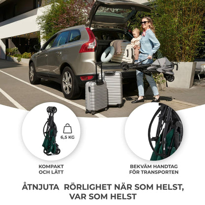 Cărucior de plimbat bebe Kinderkraft KSTIK000GRE0000 Verde 1 Piese - Bebelus, Cărucioare, scaune și accesorii