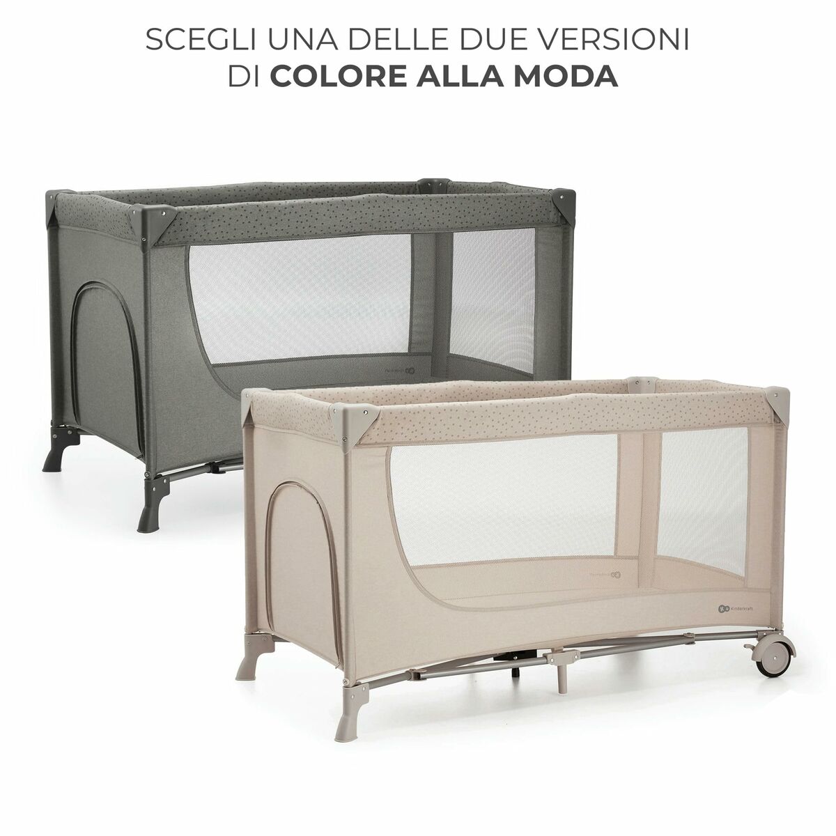 Pătuț de copil Kinderkraft KLJOY02DGR00000 - Bebelus, Dormitor