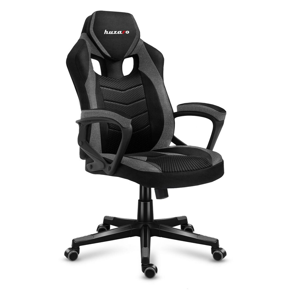 Scaun Gaming Huzaro FORCE 2.5 Negru Gri - Acasă și bucătărie, Mobilă