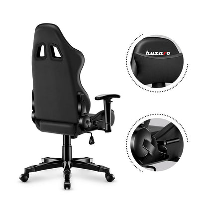 Scaun Gaming Huzaro HZ-Ranger 6.0 Black Negru - Acasă și bucătărie, Mobilă