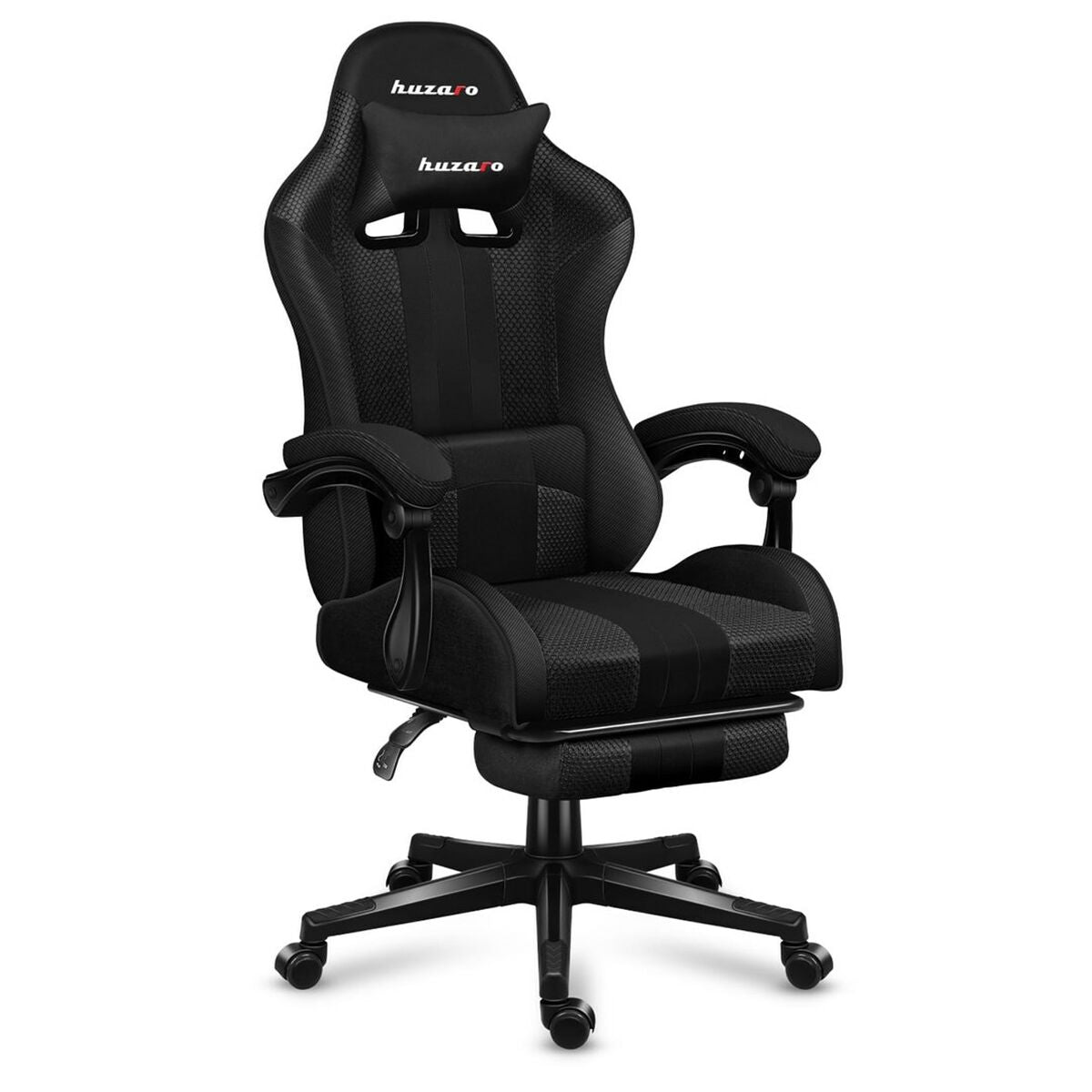 Scaun Gaming Huzaro HZ-Force 4.7 Carbon Mesh Negru - Acasă și bucătărie, Mobilă