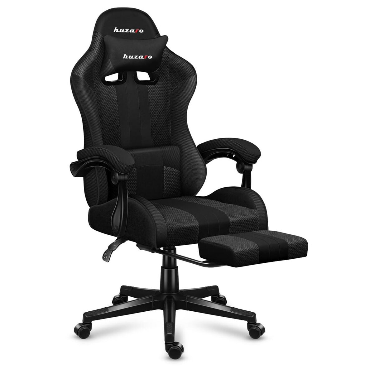 Scaun Gaming Huzaro HZ-Force 4.7 Carbon Mesh Negru - Acasă și bucătărie, Mobilă