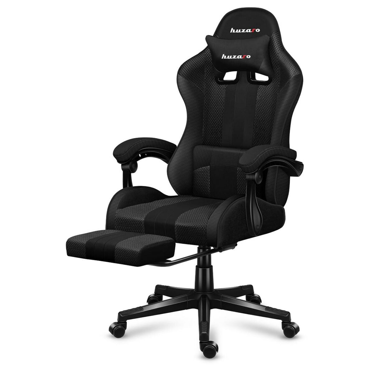 Scaun Gaming Huzaro HZ-Force 4.7 Carbon Mesh Negru - Acasă și bucătărie, Mobilă