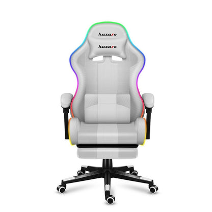 Scaun Gaming Huzaro FORCE 4.7 RGB Alb - Acasă și bucătărie, Mobilă