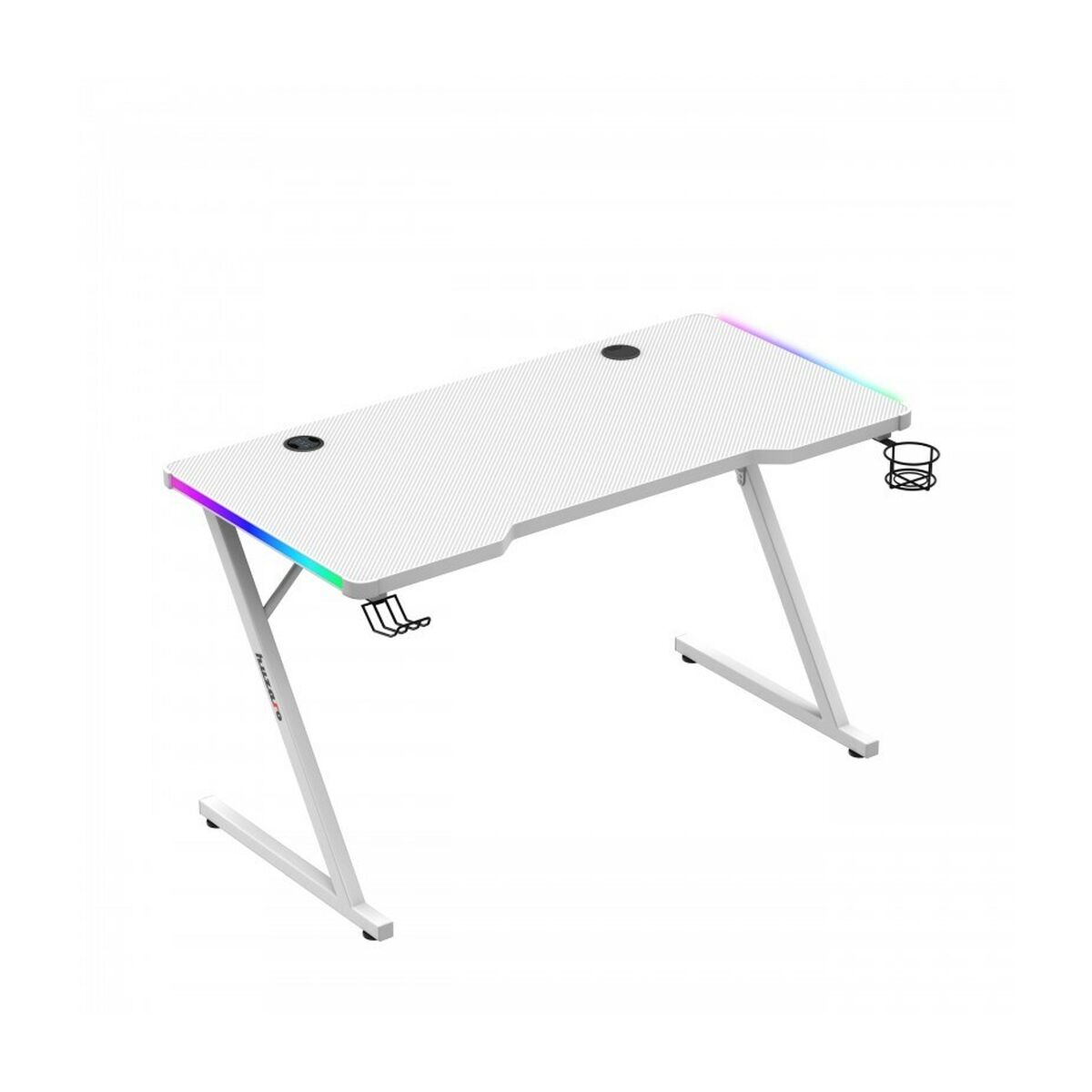 Birou Gaming Huzaro HZ-Hero 2.5 White RGB Alb 120 x 75 x 60 cm - Acasă și bucătărie, Mobilă