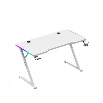 Birou Gaming Huzaro HZ-Hero 2.5 White RGB Alb 120 x 75 x 60 cm - Acasă și bucătărie, Mobilă