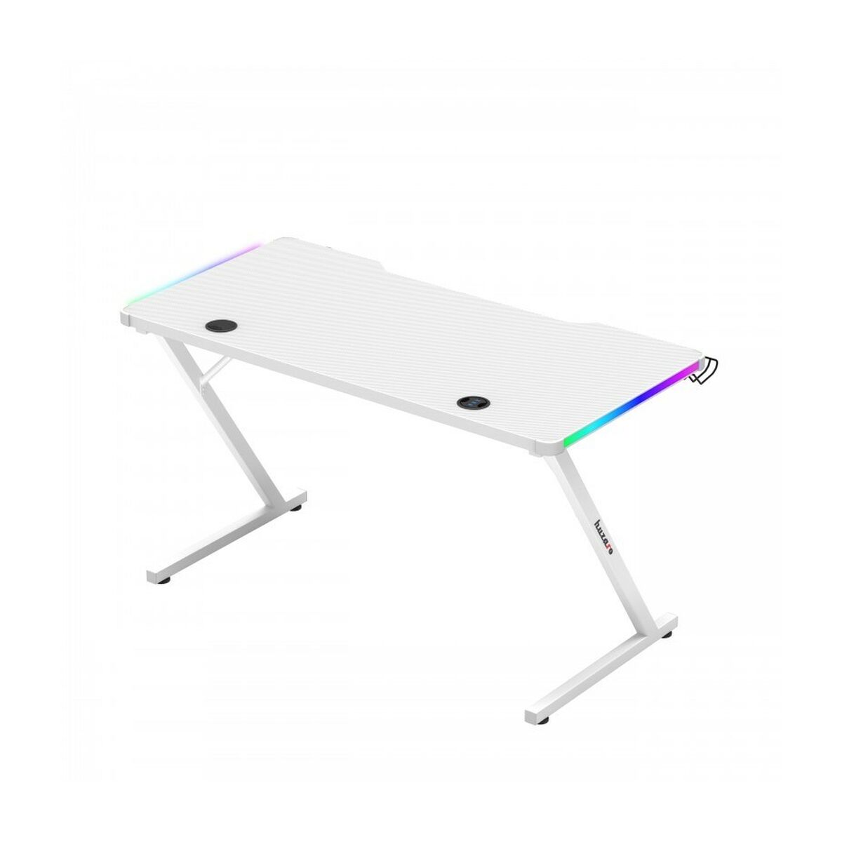 Birou Gaming Huzaro HZ-Hero 2.5 White RGB Alb 120 x 75 x 60 cm - Acasă și bucătărie, Mobilă