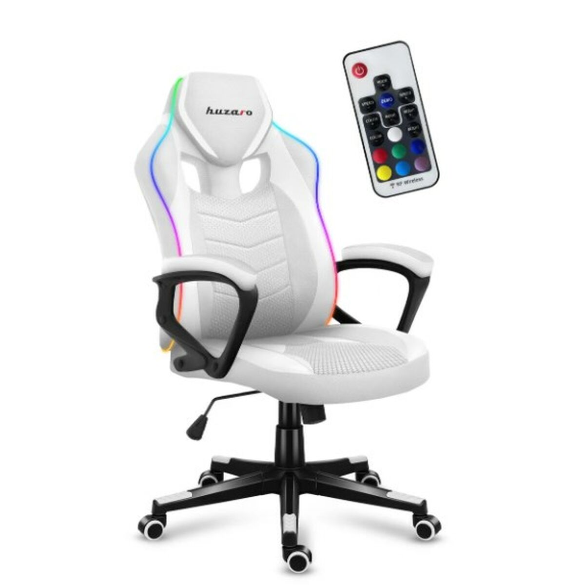 Scaun Gaming Huzaro Force 2.5 Alb - Acasă și bucătărie, Mobilă