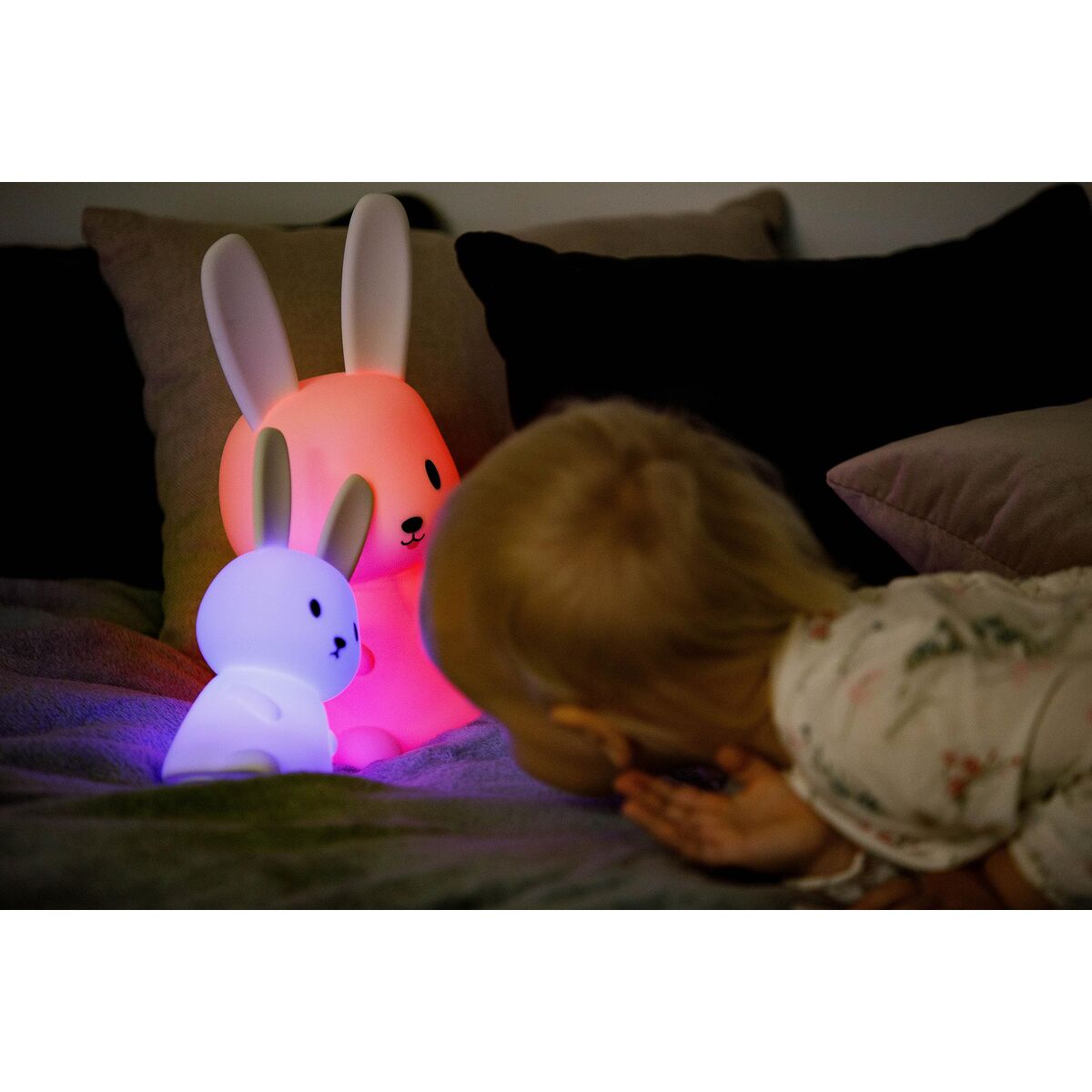 Lumină de noapte Innogio GIORABBIT 136 MIDI Alb Silicon - Iluminare, Iluminat interior