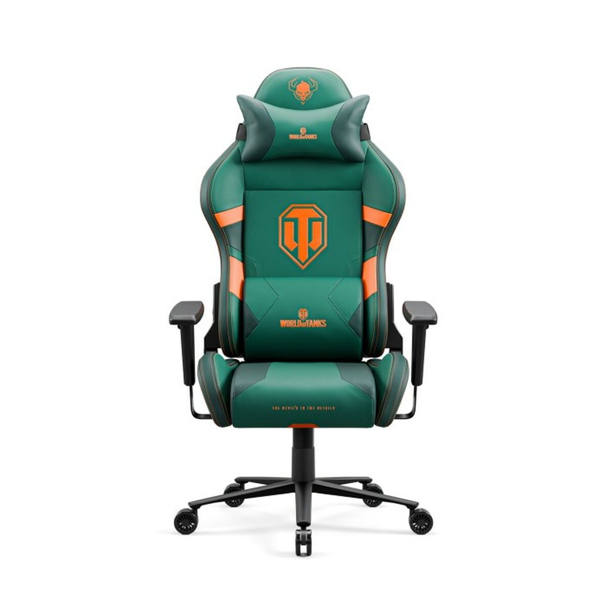 Scaun Gaming Diablo Chairs Diablo X-One 2.0 World of Tanks Albastru Verde - Acasă și bucătărie, Mobilă