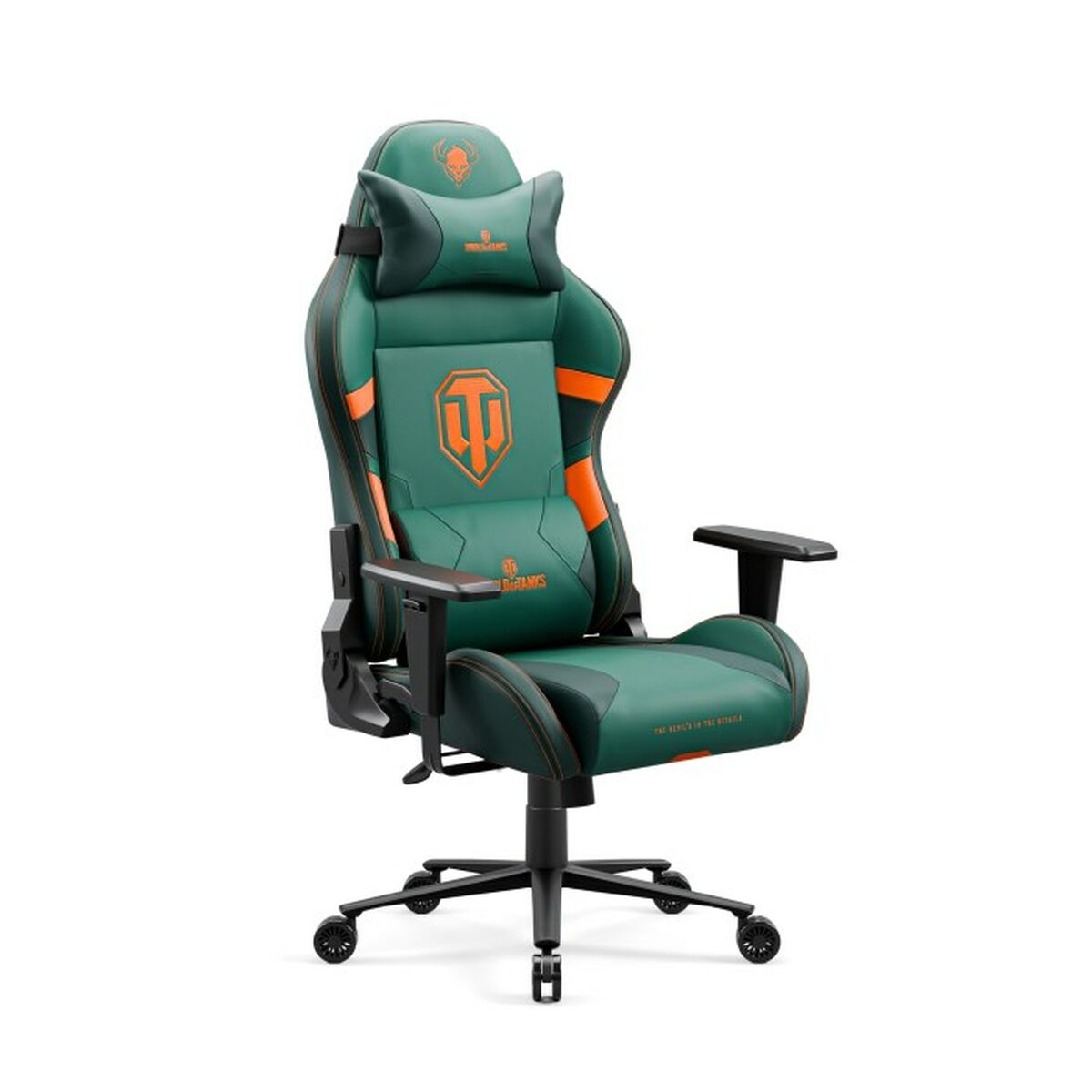 Scaun Gaming Diablo Chairs Diablo X-One 2.0 World of Tanks Albastru Verde - Acasă și bucătărie, Mobilă
