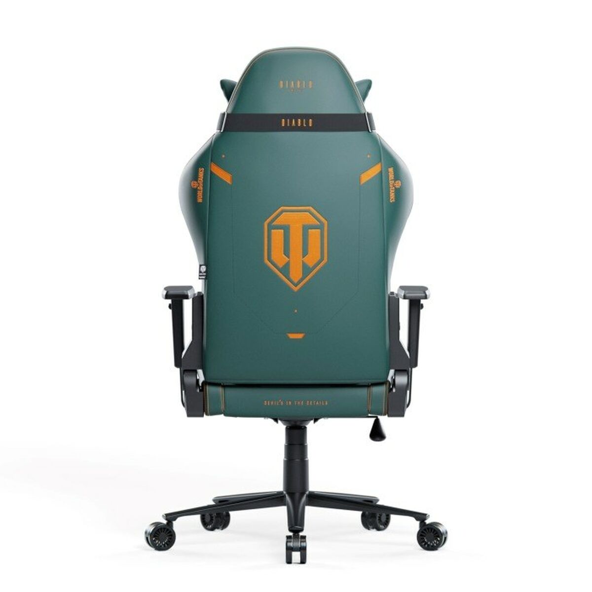 Scaun Gaming Diablo Chairs Diablo X-One 2.0 World of Tanks Albastru Verde - Acasă și bucătărie, Mobilă
