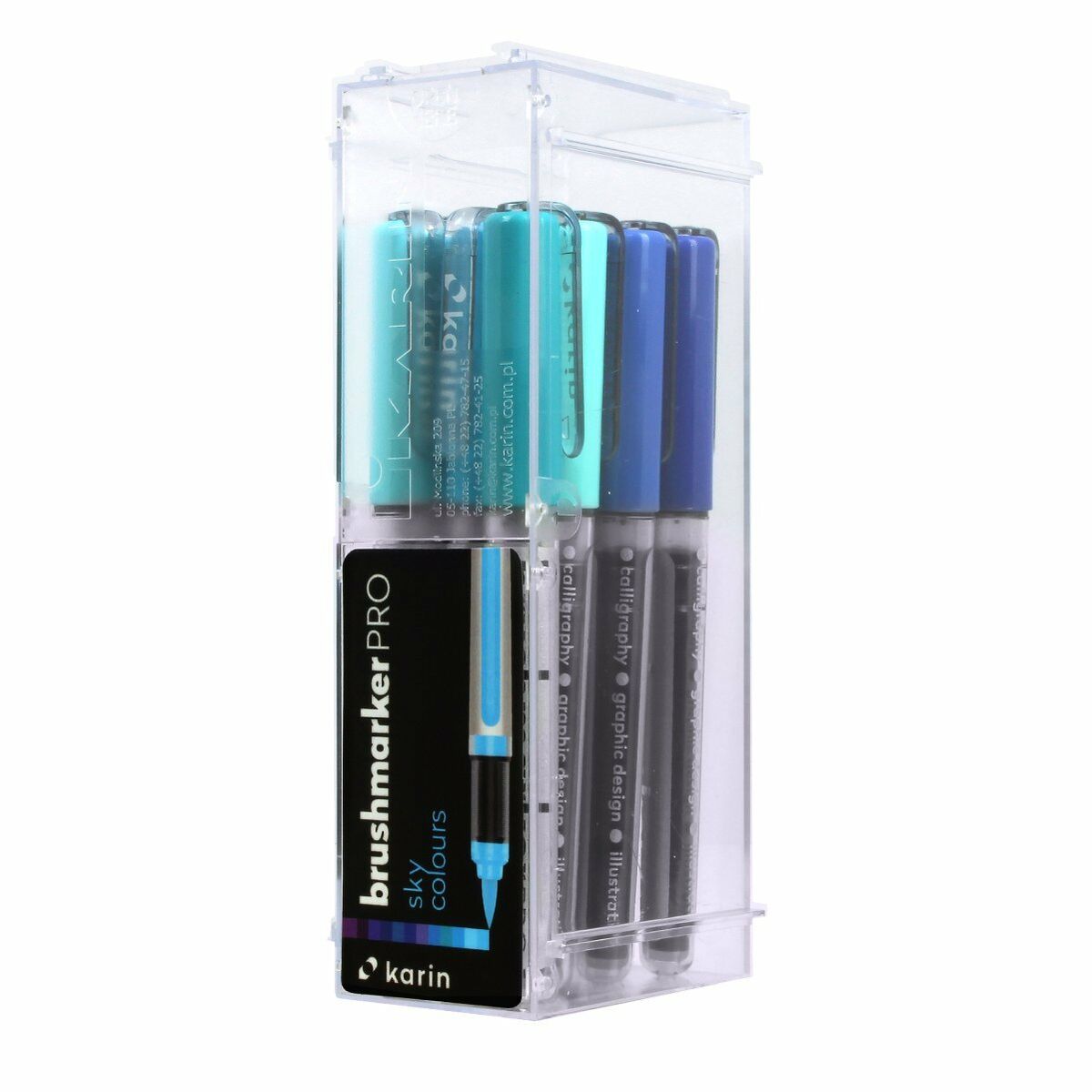 Set de Carioci Karin Brushmarker Pro - Sky Colours 12 Piese - Birou și papetărie, Pixuri, creioane și articole de scris